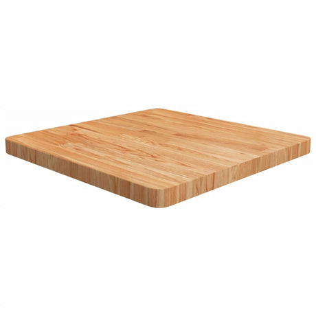 Square Table Top 40X40X4Cm Treated Solid Wood Oak