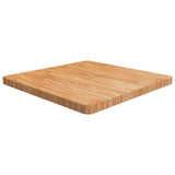 Square Table Top 40X40X4Cm Treated Solid Wood Oak