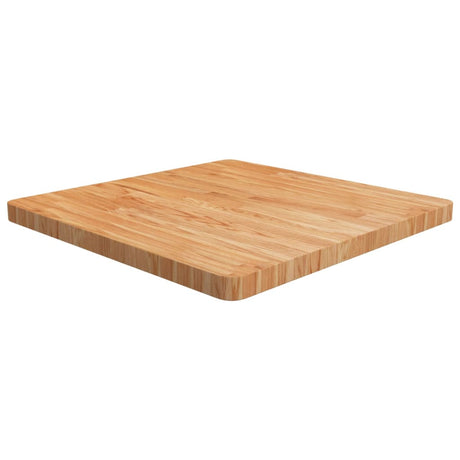 Square Table Top 40X40X4Cm Treated Solid Wood Oak