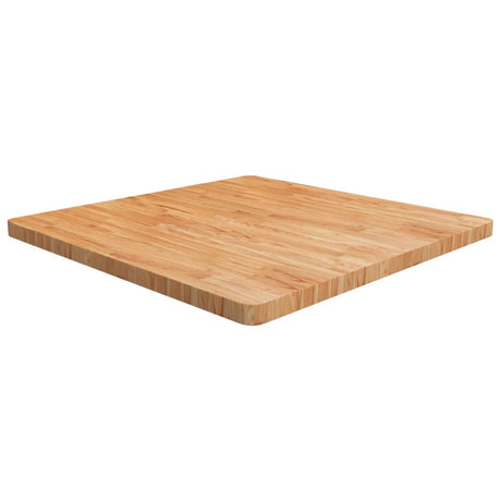 Square Table Top 40X40X4Cm Treated Solid Wood Oak