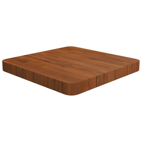 Square Table Top 40X40X4Cm Treated Solid Wood Oak