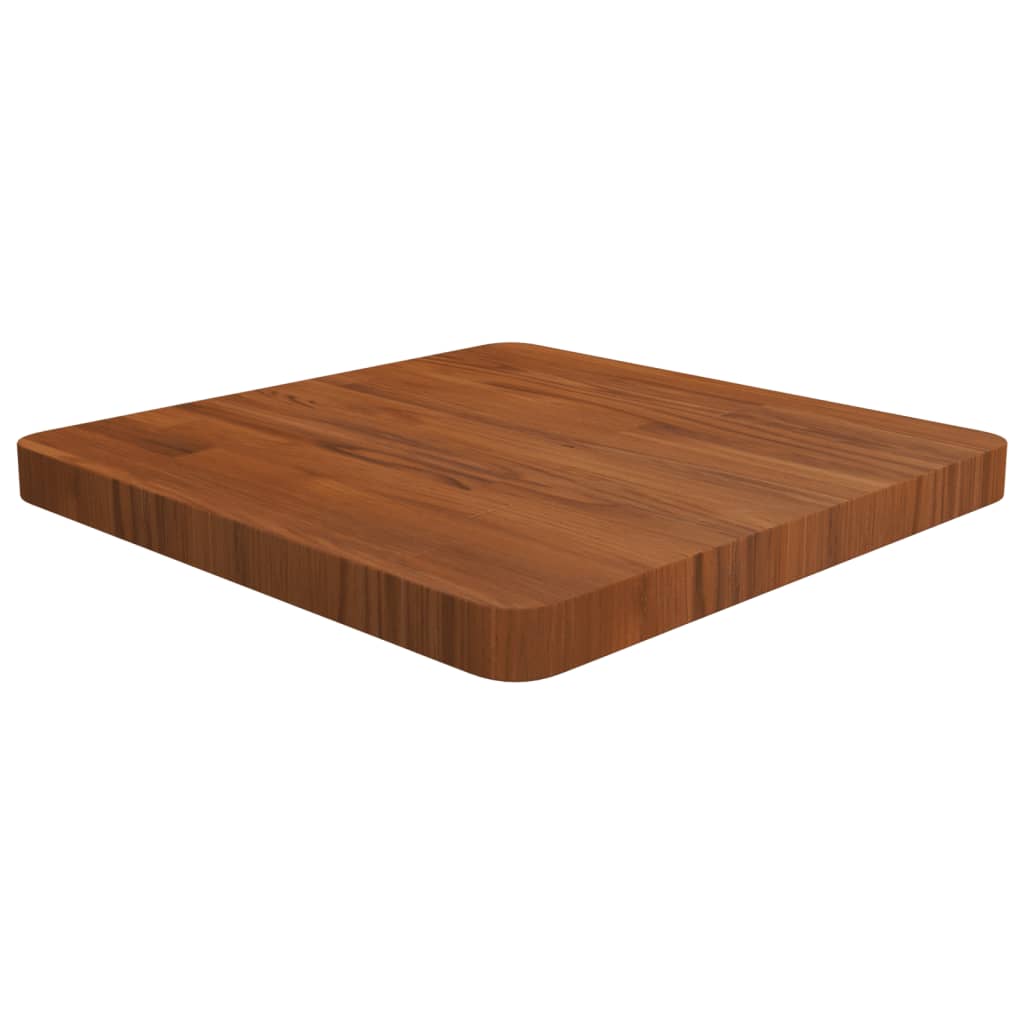 Square Table Top 40X40X4Cm Treated Solid Wood Oak