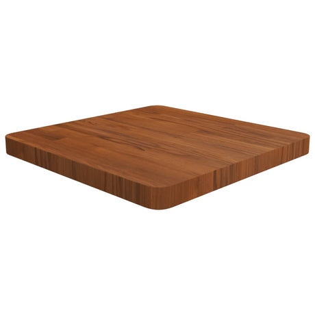 Square Table Top 40X40X4Cm Treated Solid Wood Oak