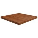 Square Table Top 40X40X4Cm Treated Solid Wood Oak