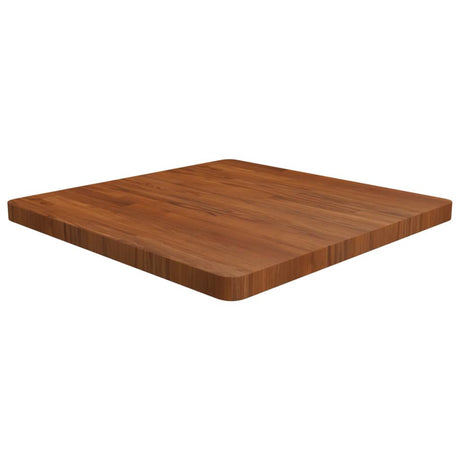 Square Table Top 40X40X4Cm Treated Solid Wood Oak