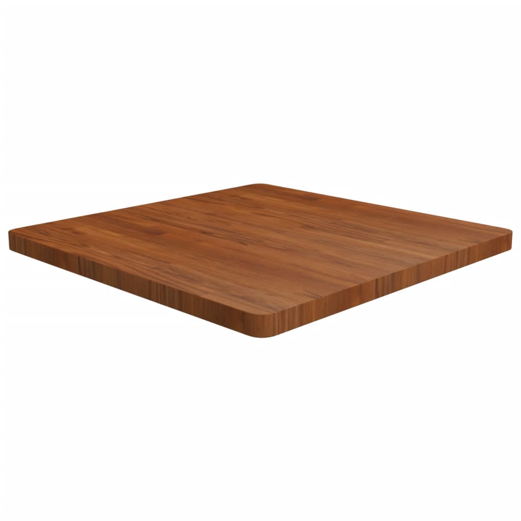 Square Table Top 40X40X4Cm Treated Solid Wood Oak