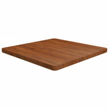 Square Table Top 40X40X4Cm Treated Solid Wood Oak