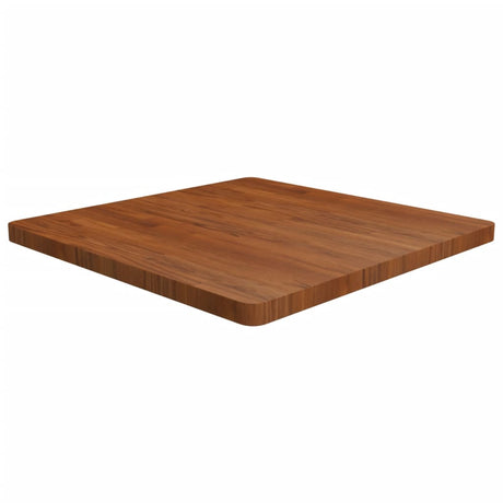 Square Table Top 40X40X4Cm Treated Solid Wood Oak
