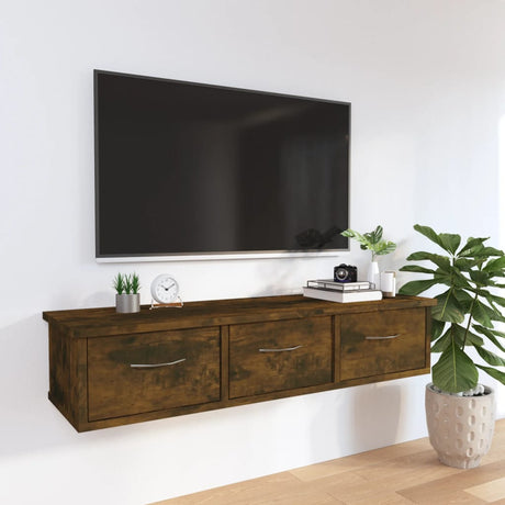Wall-Mounted Drawer Shelf 88X26X18.5 Cm Engineered Wood