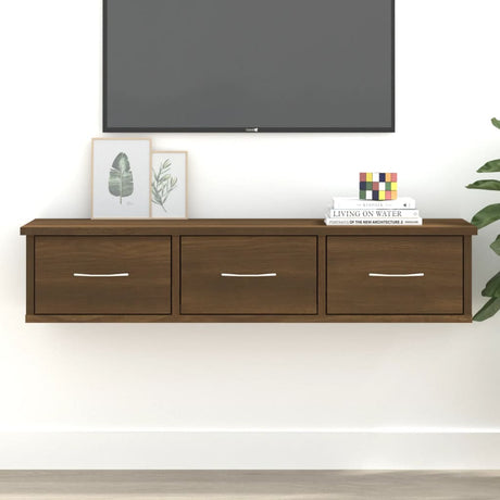 Wall-Mounted Drawer Shelf 88X26X18.5 Cm Engineered Wood