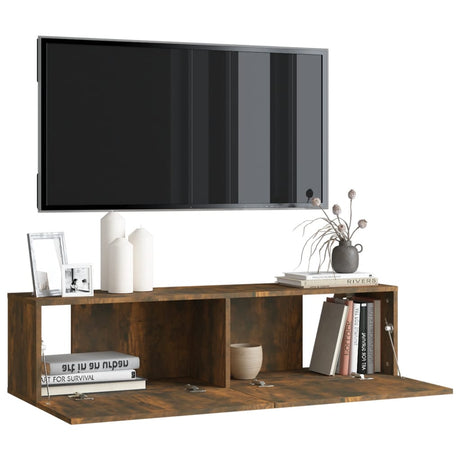 Tv Wall Cabinet 120X30X30 Cm Engineered Wood