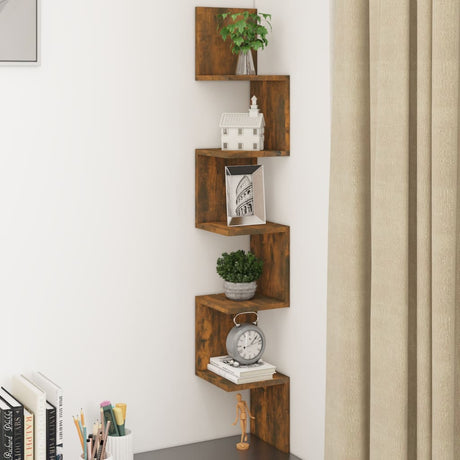 Wall Corner Shelf Engineered Wood