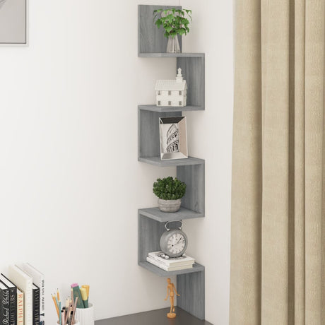 Wall Corner Shelf Engineered Wood