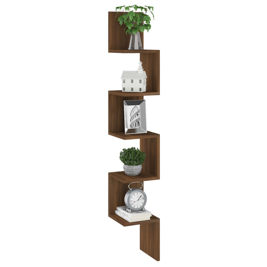 Wall Corner Shelf Engineered Wood