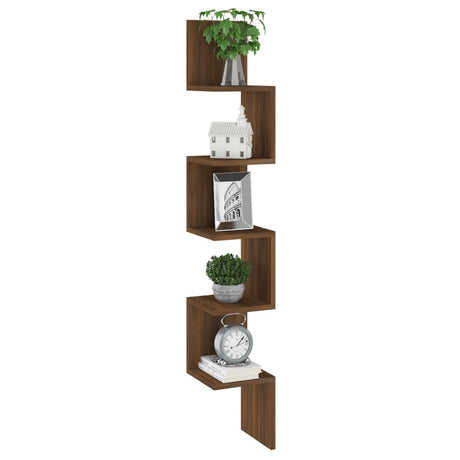 Wall Corner Shelf Engineered Wood