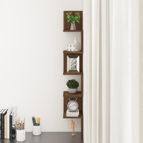 Wall Corner Shelf Engineered Wood
