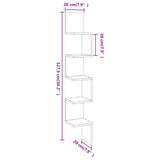 Wall Corner Shelf Engineered Wood