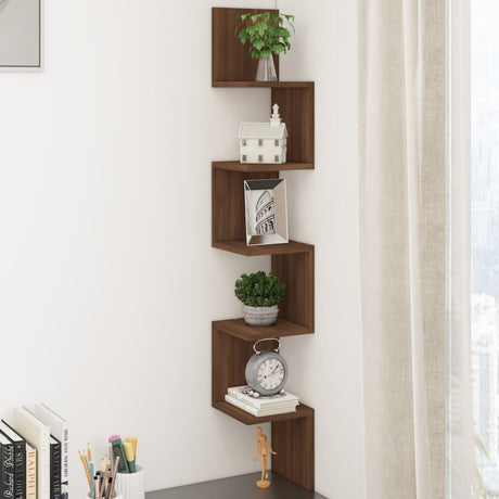 Wall Corner Shelf Engineered Wood