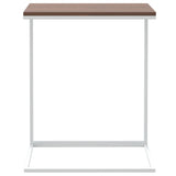 Side Table White Engineered Wood