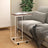 Side Table White Engineered Wood