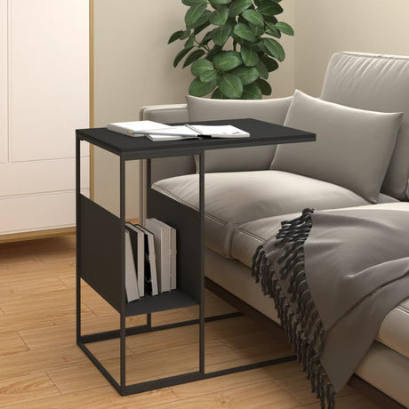 Side Table White 55X36X Engineered Wood