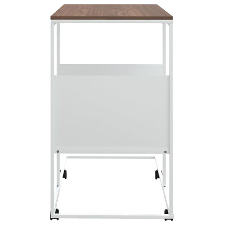 Side Table White 55X36X Engineered Wood
