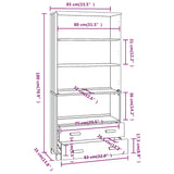 Highboard Hamar Solid Wood Pine