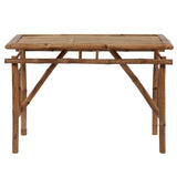 Folding Garden Table 115x50x75 cm Bamboo
