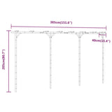 Pergola Bamboo 385X40X205 Cm