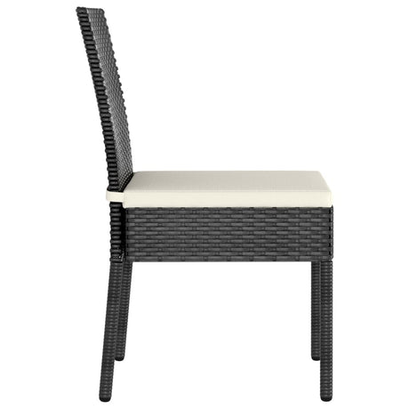 9 Piece Outdoor Dining Set With Cushions Poly Rattan