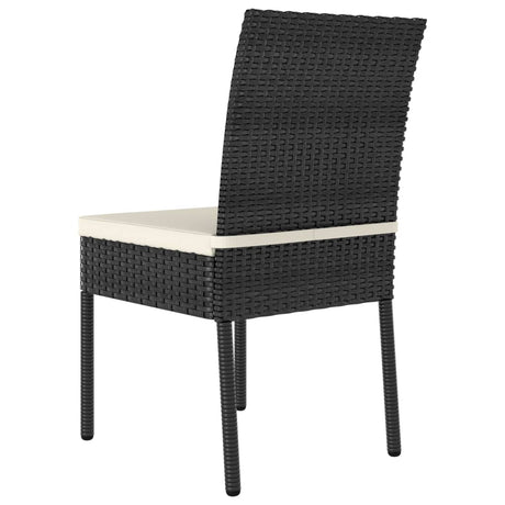 9 Piece Outdoor Dining Set With Cushions Poly Rattan