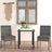 9 Piece Outdoor Dining Set With Cushions Poly Rattan