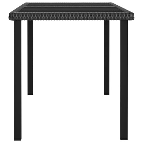 5 Piece Outdoor Dining Set Poly Rattan