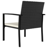 5 Piece Outdoor Dining Set Poly Rattan