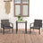 5 Piece Outdoor Dining Set Poly Rattan