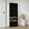 Look Wooden Shoe Cabinet With 5 Compartments