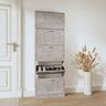 Look Wooden Shoe Cabinet With 5 Compartments