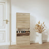 Look Wooden Shoe Cabinet With 5 Compartments