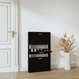 Look Wooden Shoe Cabinet With 5 Compartments