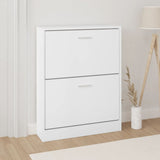 Look Wooden Shoe Cabinet With 5 Compartments