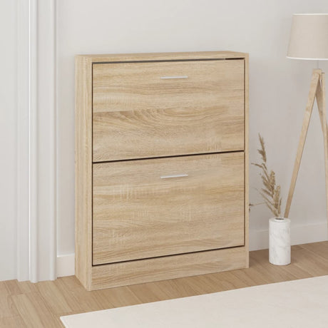 Look Wooden Shoe Cabinet With 5 Compartments