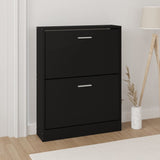Look Wooden Shoe Cabinet With 5 Compartments