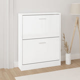 Look Wooden Shoe Cabinet With 5 Compartments
