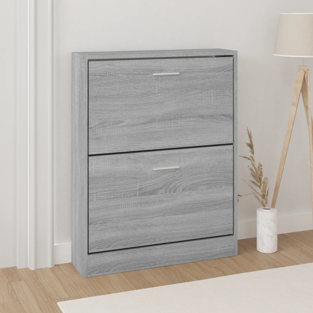 Look Wooden Shoe Cabinet With 5 Compartments