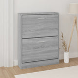 Look Wooden Shoe Cabinet With 5 Compartments