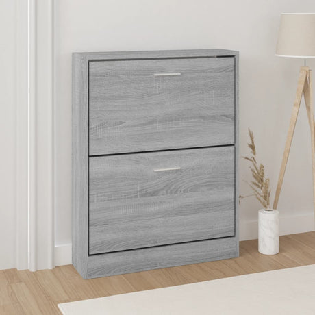 Look Wooden Shoe Cabinet With 5 Compartments