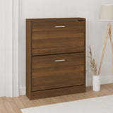 Look Wooden Shoe Cabinet With 5 Compartments