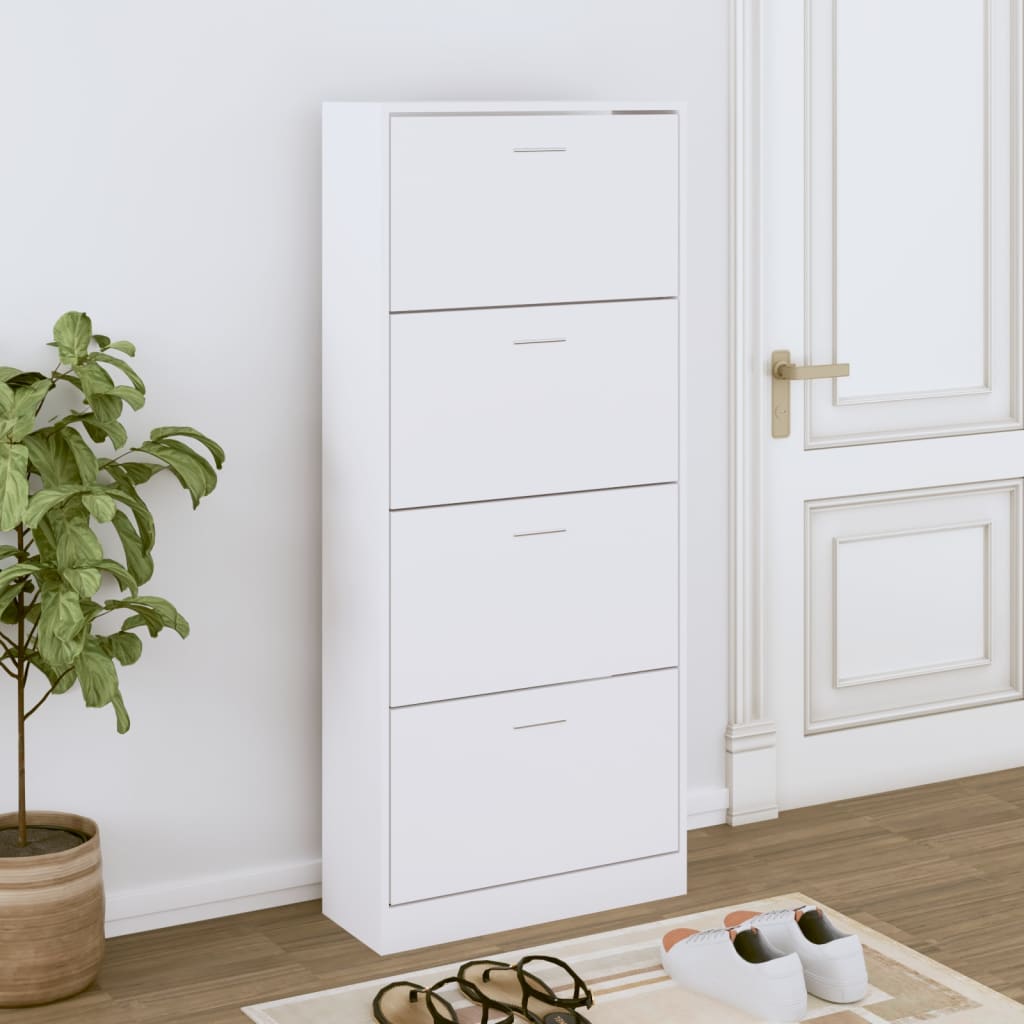 Shoe Cabinet 63X24X Engineered Wood