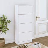 Shoe Cabinet 63X24X Engineered Wood