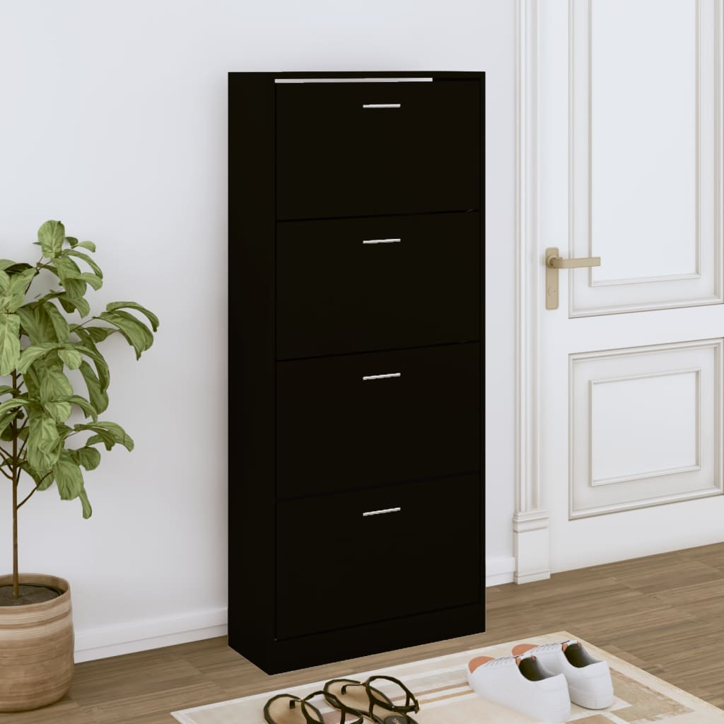 Shoe Cabinet 63X24X Engineered Wood